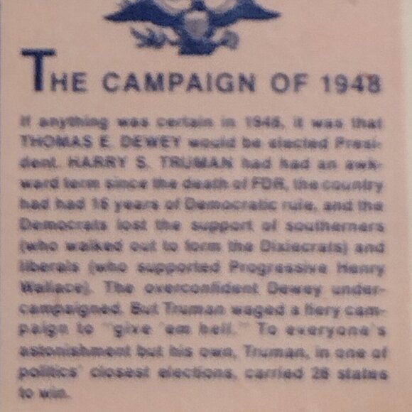 Hats Off To The Past - The Campaign of 1948 - Picture 2 of 5